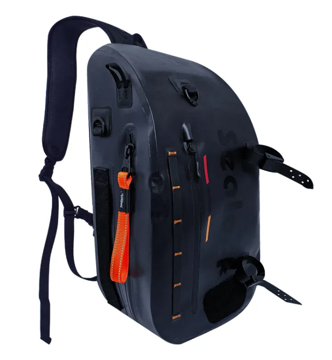 Fly Fly Fishing Sling Pack ကို ချိန်ညှိနိုင်သော ငါးဖမ်းပိုက်ပခုံးအိတ်