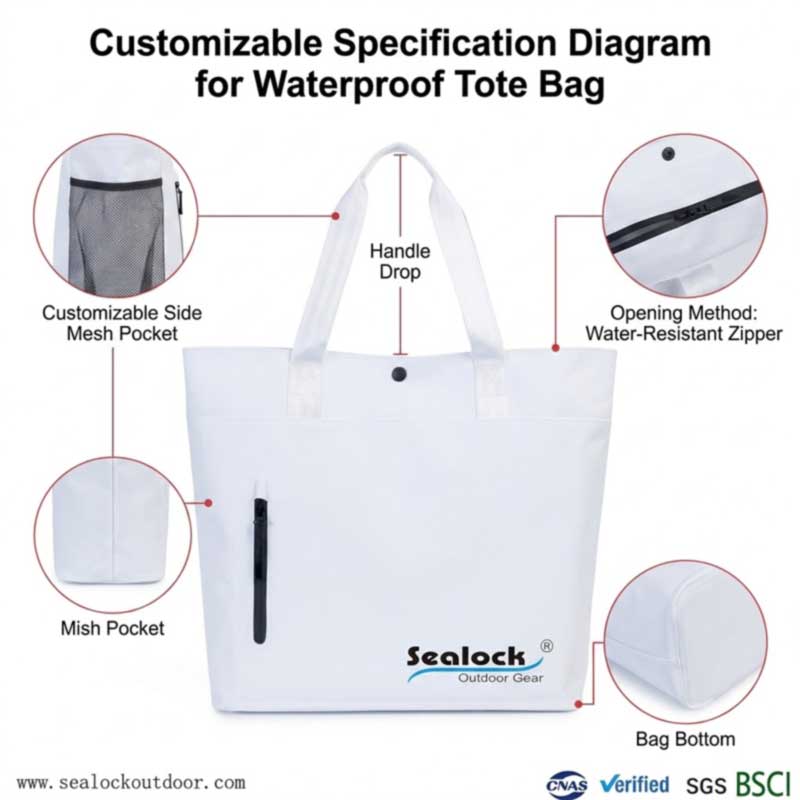 OEM Waterproof Tote Bag စိတ်ကြိုက်ပြုလုပ်ခြင်း လမ်းညွှန်