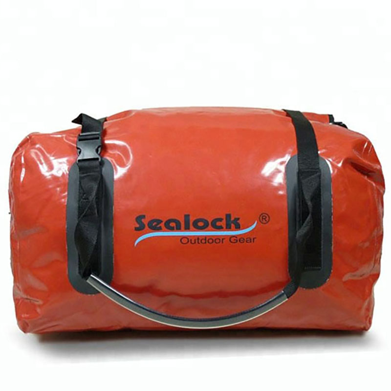 Pvc အနီရောင်ဖြင့် 80 Liter ရေစိုခံ Duffel အိတ်