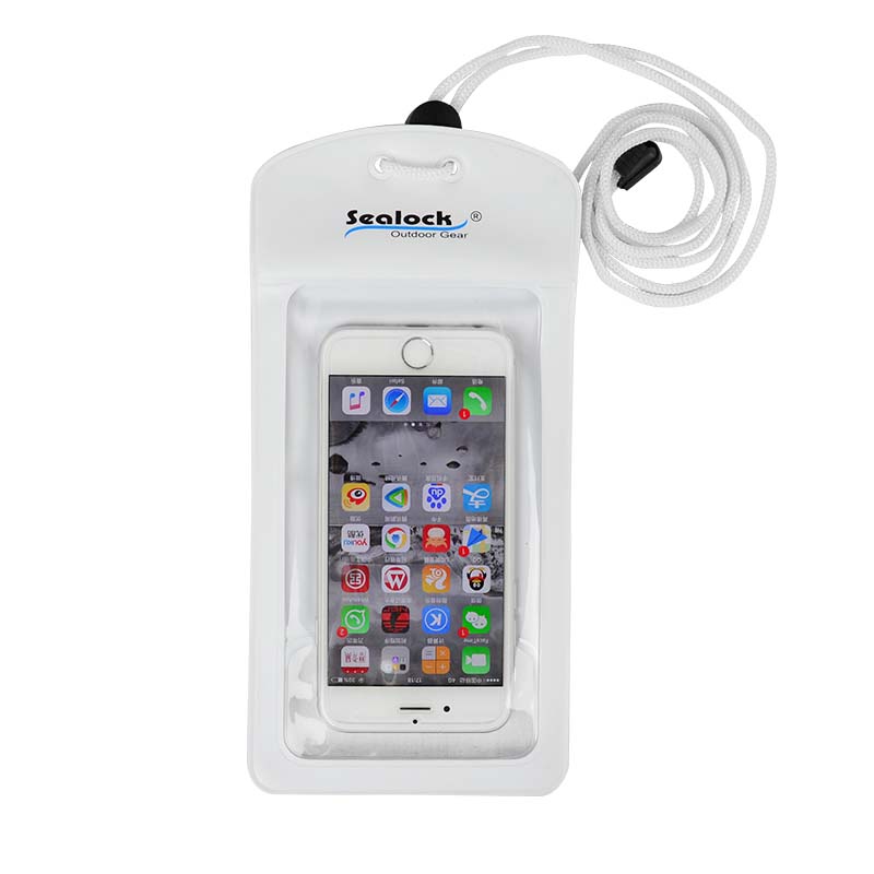 Dual-Seal IPX8 ရေစိုခံ ဖုန်းအိတ် ၊ ကျောဘက်ကင်မရာ Window